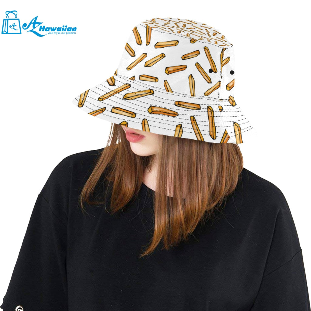 French fries potato pattern Unisex Bucket Hat