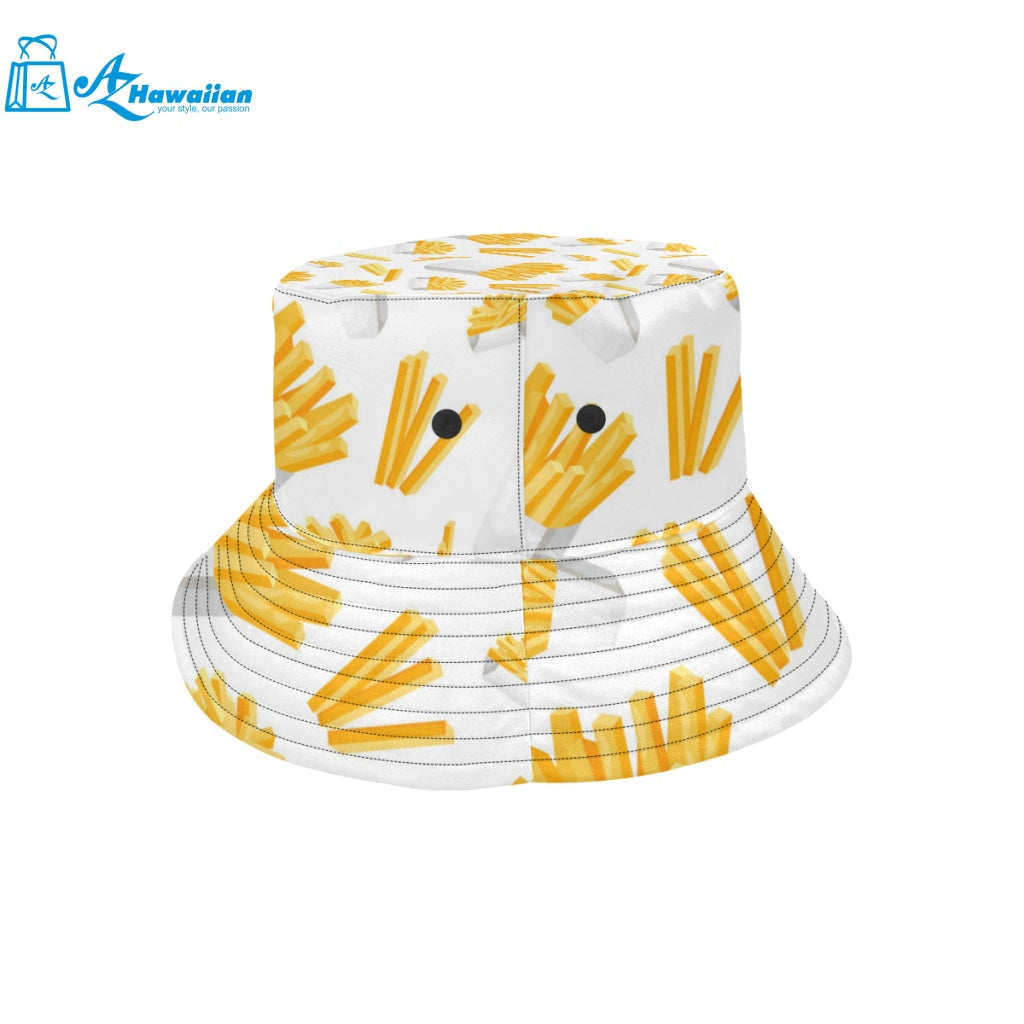 French fries white paper box pattern Unisex Bucket Hat