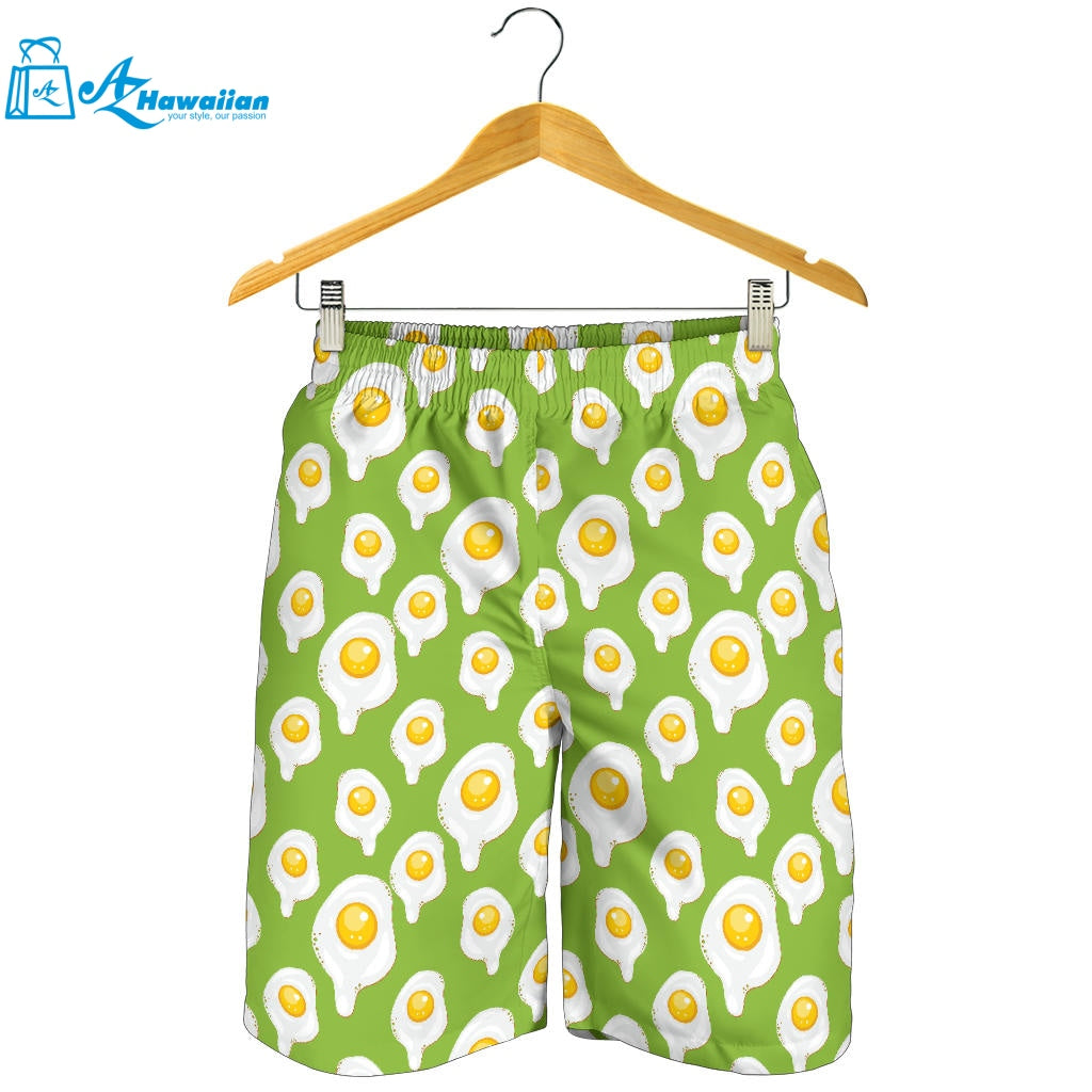 Fried Eggs Pattern Print Design 01 Men Shorts