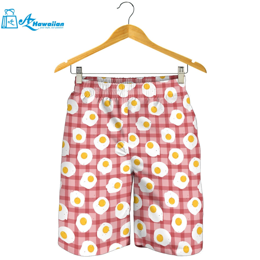 Fried Eggs Pattern Print Design 03 Men Shorts