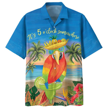Parrot - Its 5 Oclock Somewhere Hawaiian Shirt Du1407