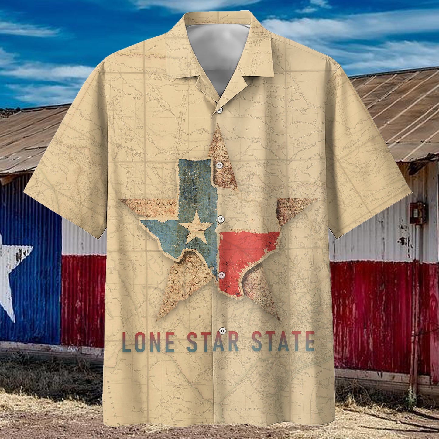 Texas - Lone Star State Style Hawaii Shirt Short Hawaiian