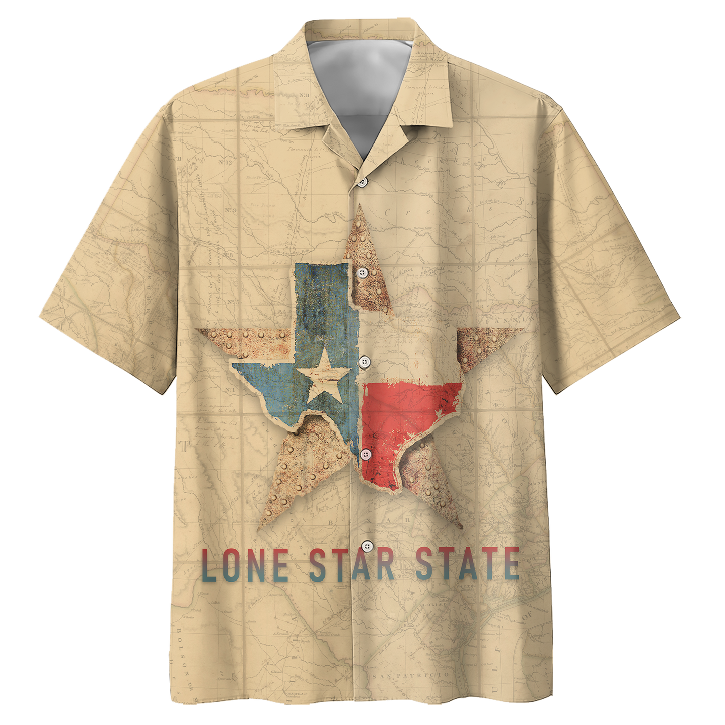 Texas - Lone Star State Style Hawaii Shirt Short Hawaiian