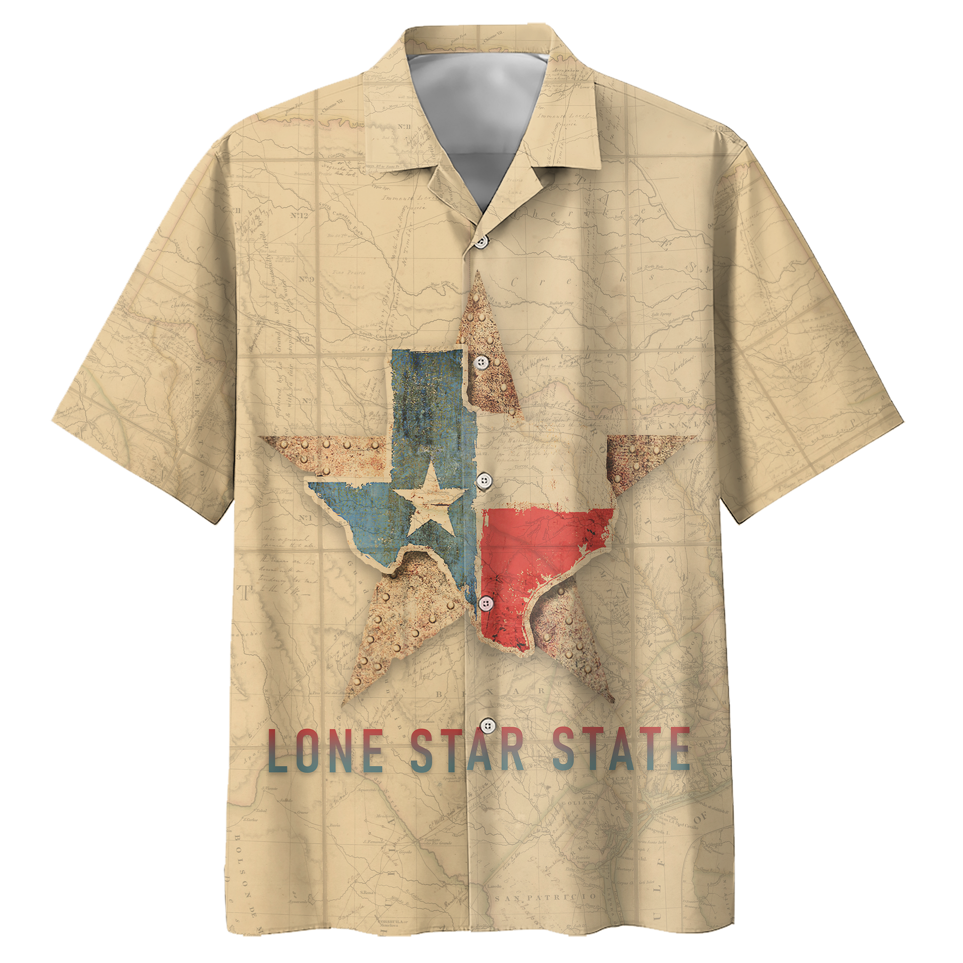 Texas - Lone Star State Style Hawaii Shirt Short Hawaiian