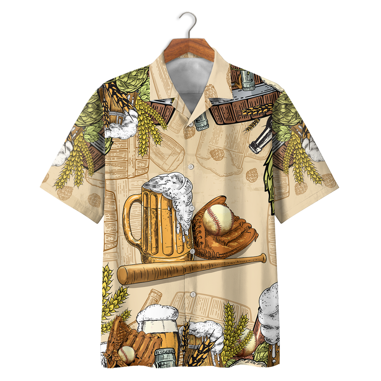 Beer And Baseball - Hawaiian Shirt Du0907