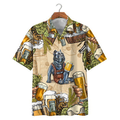 Pitbull & Beer Hawaiian Shirt K