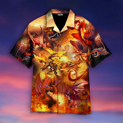 OragonTee Amazing Mythology About Dragon Hawaiian Shirt | For Men & Women | Adult | HW4645