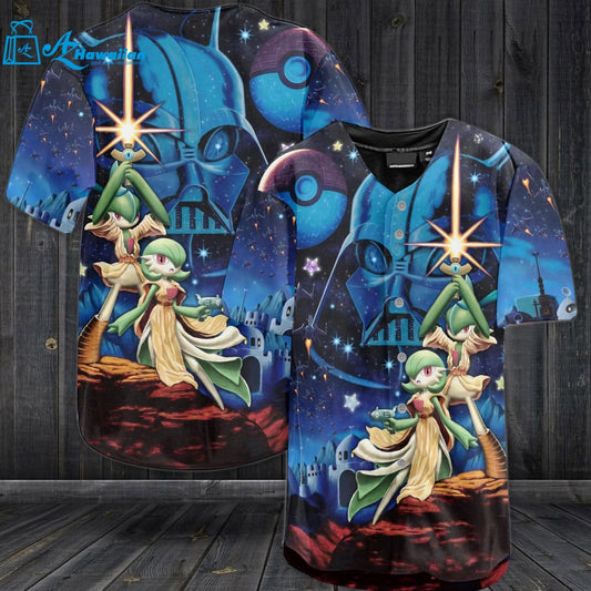 Gardevoir All Over Print 3D Baseball Jersey