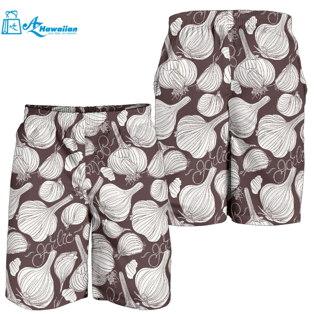 Garlic Bulb Dark Background Men Shorts