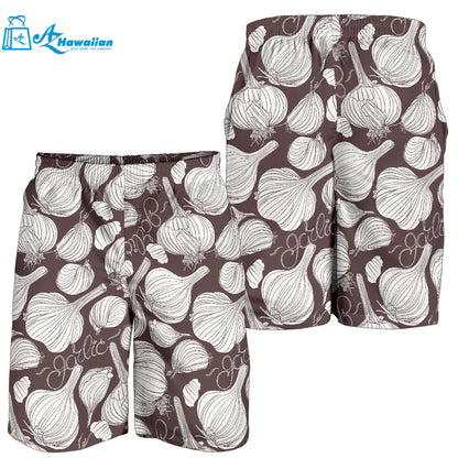 Garlic Bulb Dark Background Men Shorts