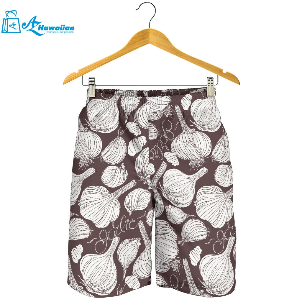 Garlic Bulb Dark Background Men Shorts