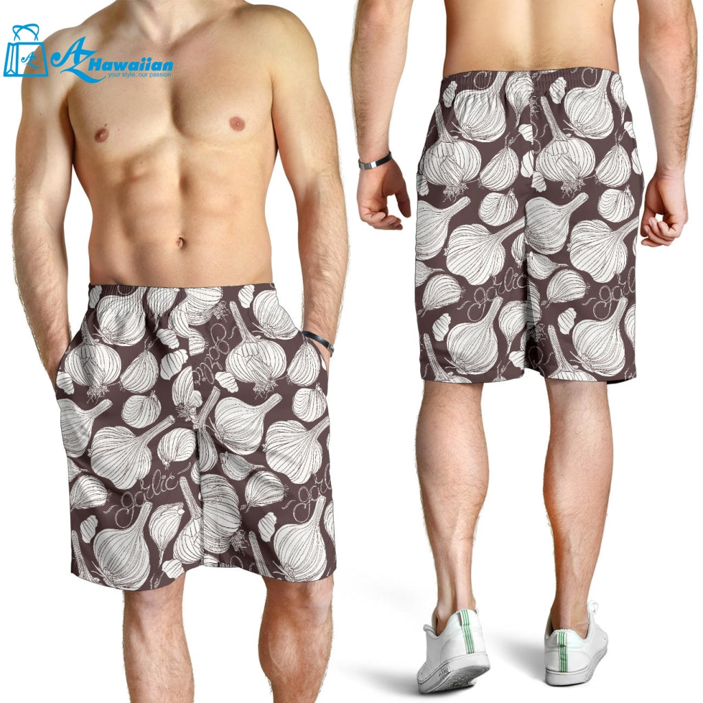 Garlic Bulb Dark Background Men Shorts