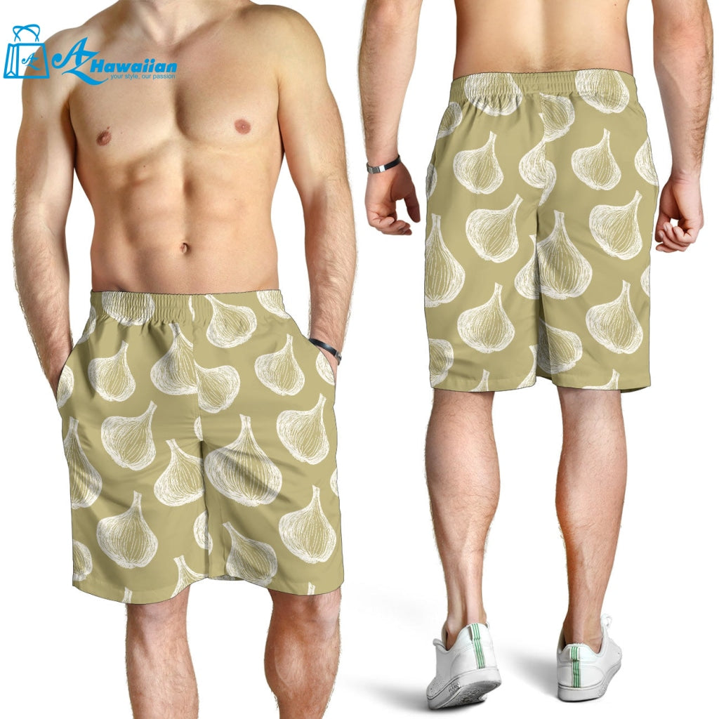 Garlic Design Pattern Men Shorts