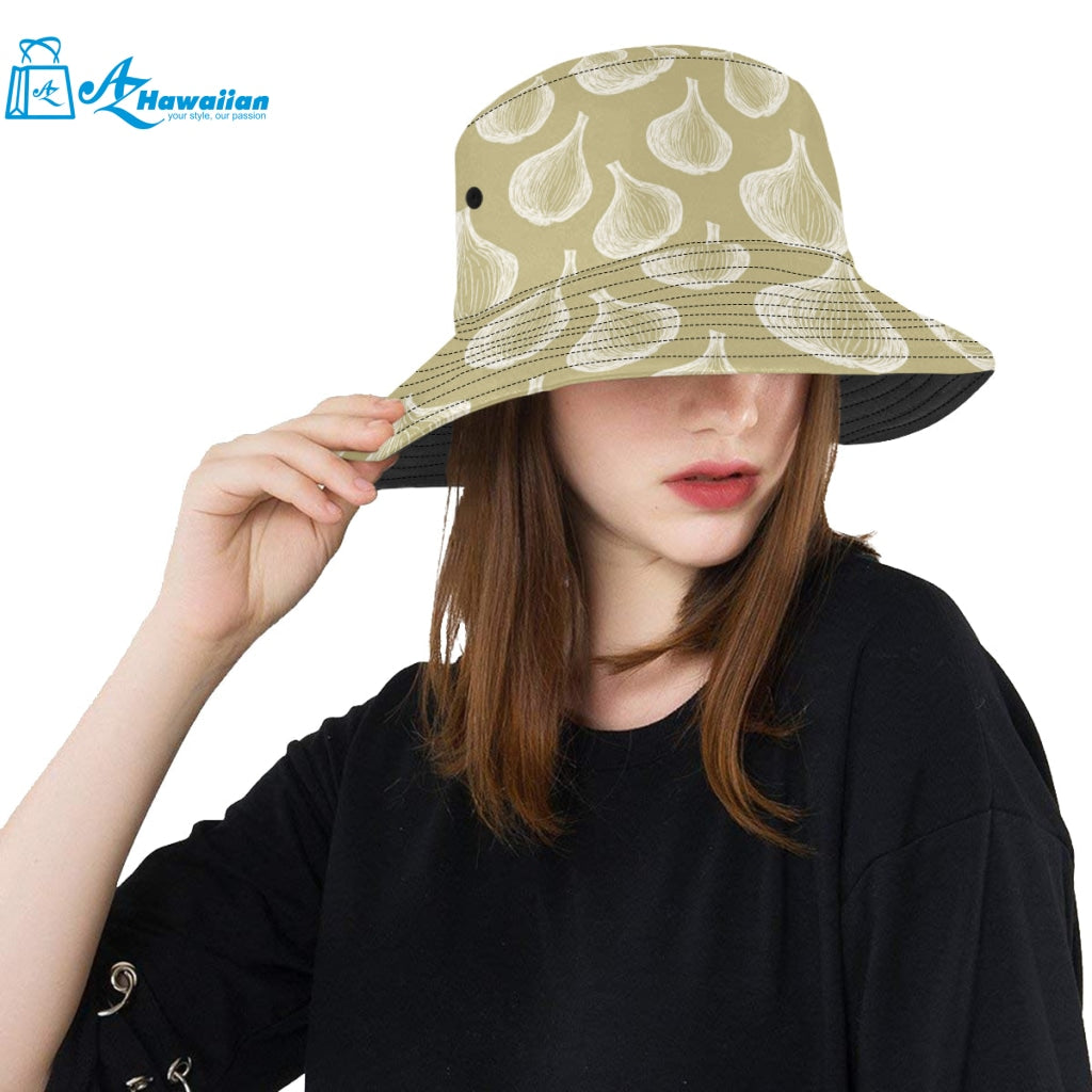 Garlic design pattern Unisex Bucket Hat