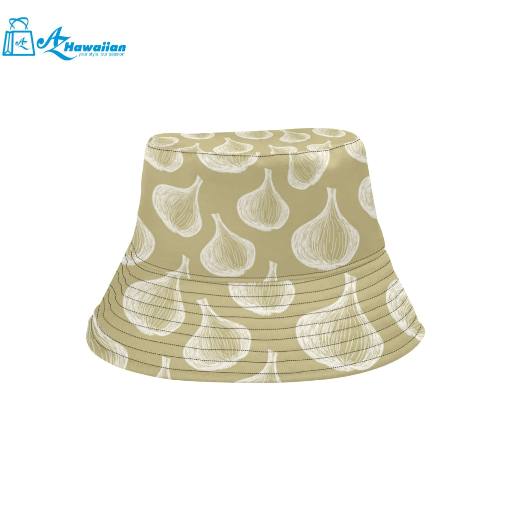 Garlic design pattern Unisex Bucket Hat