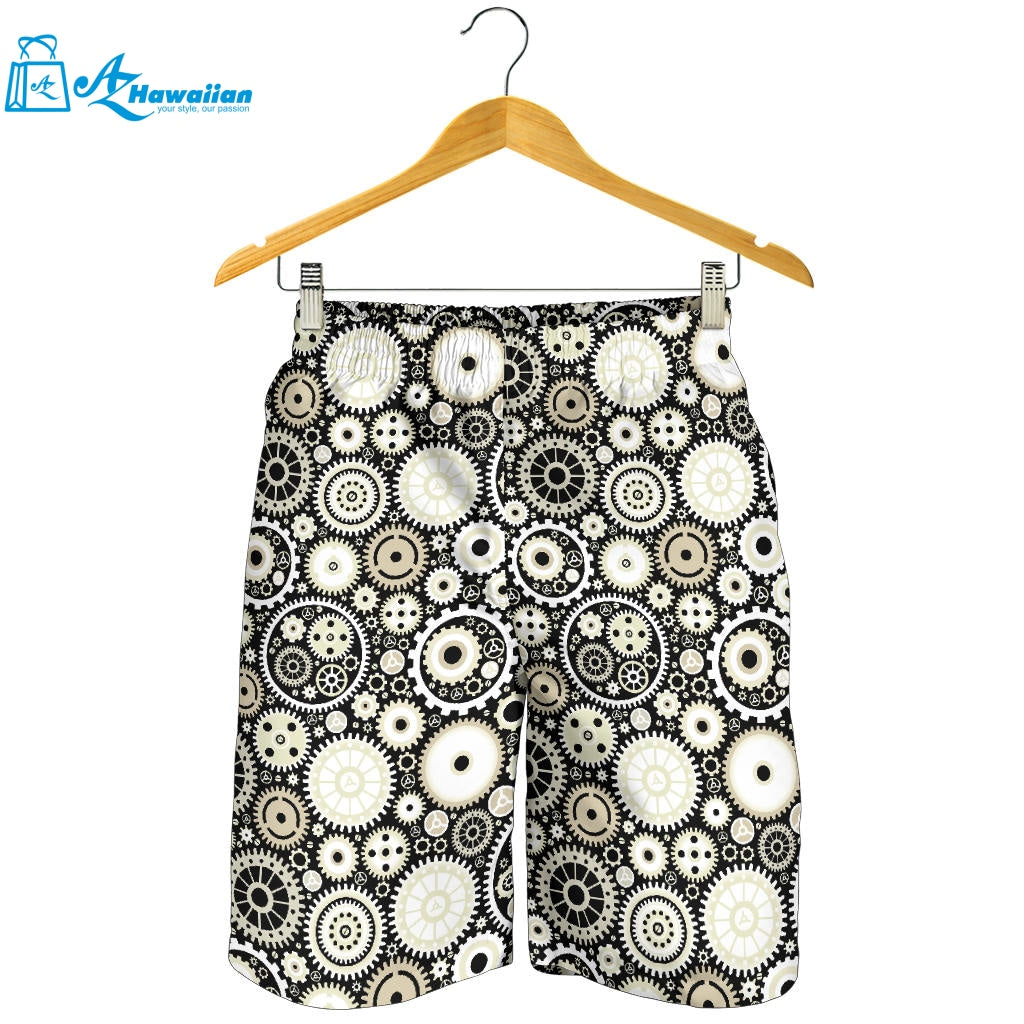 Gear Pattern Print Design 02 Men Shorts