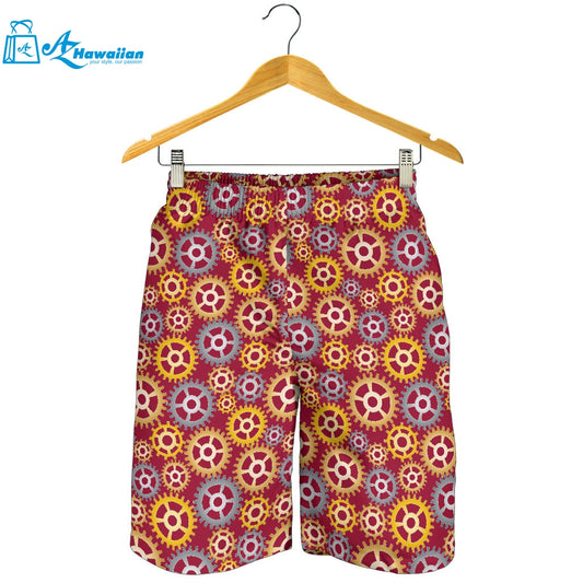 Gear Pattern Print Design 04 Men Shorts