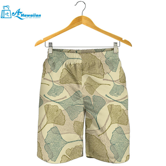 Ginkgo Leaves Design Pattern Men Shorts