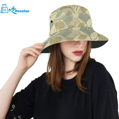 Ginkgo leaves design pattern Unisex Bucket Hat