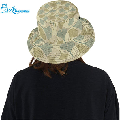 Ginkgo leaves design pattern Unisex Bucket Hat