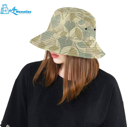 Ginkgo leaves design pattern Unisex Bucket Hat