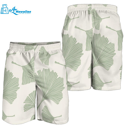 Ginkgo Leaves Pattern Men Shorts