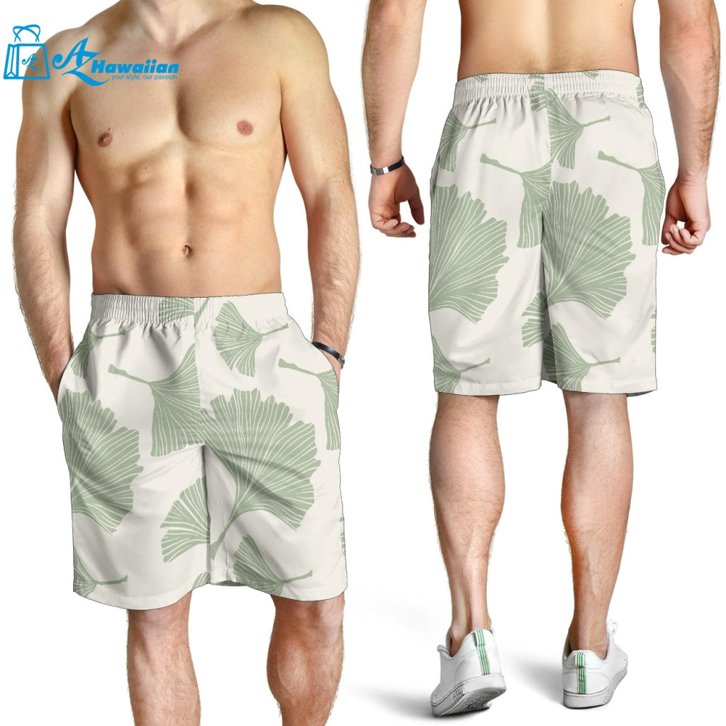 Ginkgo Leaves Pattern Men Shorts