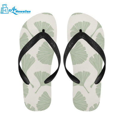 Ginkgo leaves pattern Unisex Flip Flops