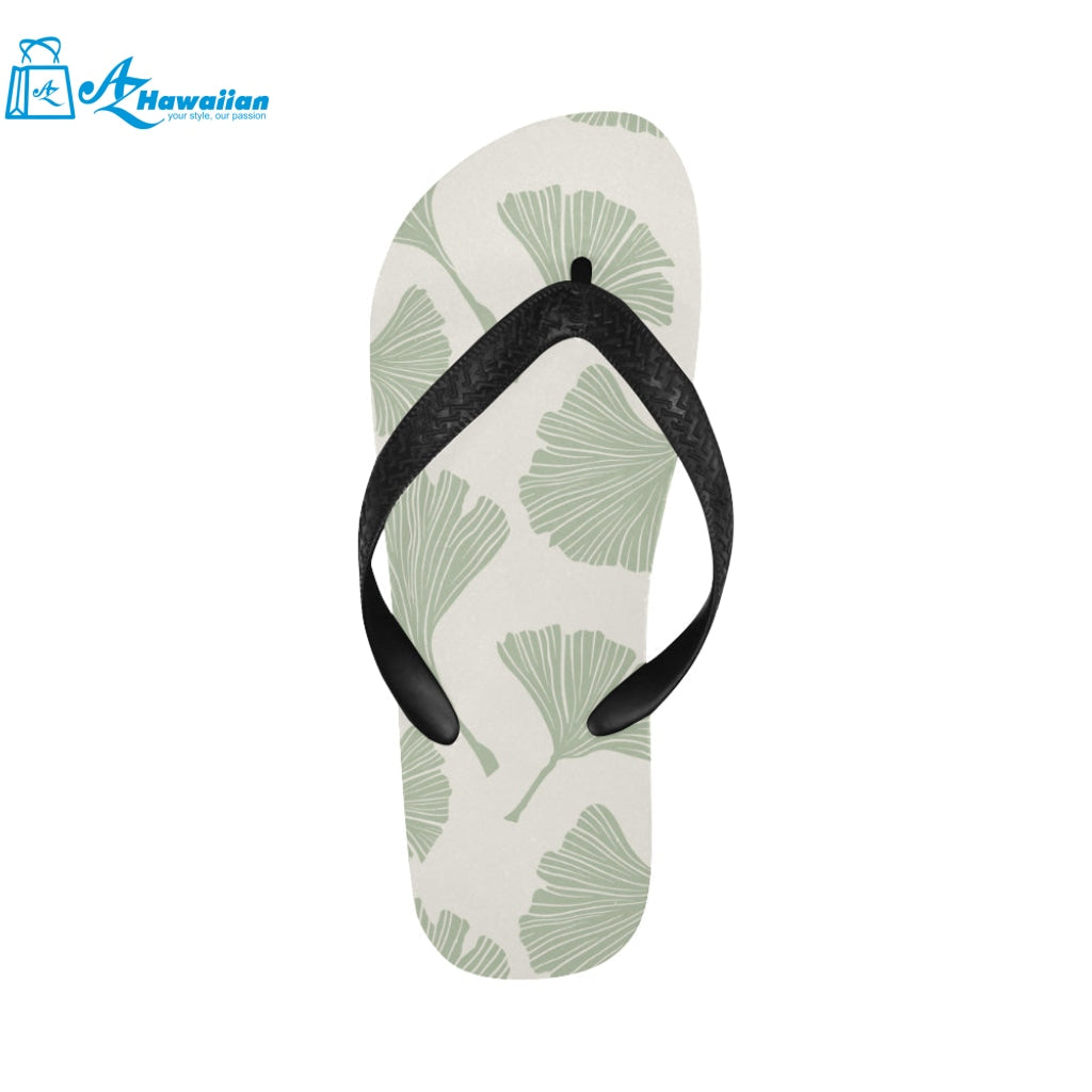 Ginkgo leaves pattern Unisex Flip Flops