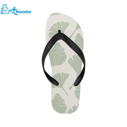 Ginkgo leaves pattern Unisex Flip Flops