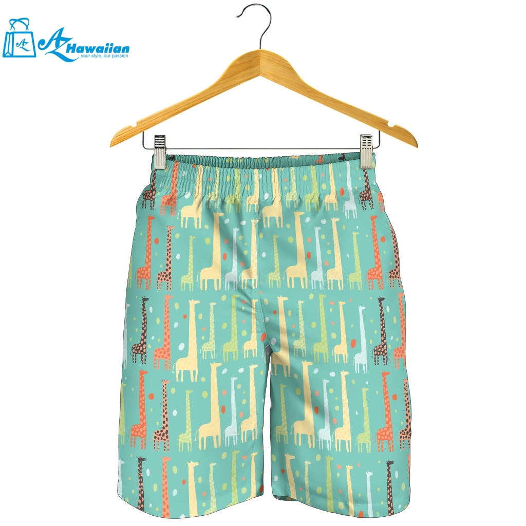 Giraffe Pattern Print Design 01 Men Shorts