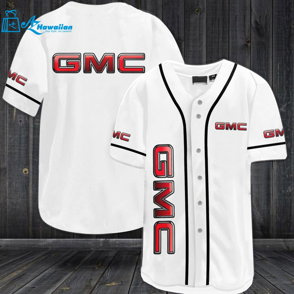 GMC Baseball Jersey White