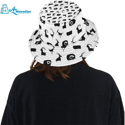 Goat ram pattern Unisex Bucket Hat