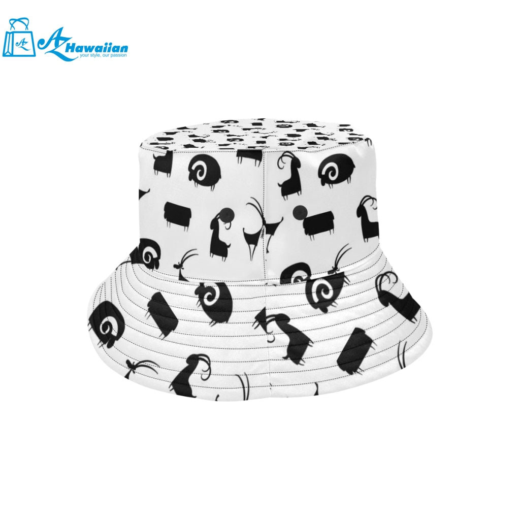 Goat ram pattern Unisex Bucket Hat