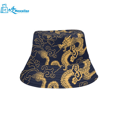 Gold dragon pattern Unisex Bucket Hat