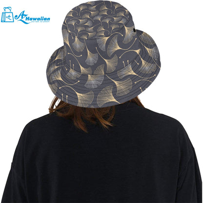 Gold ginkgo leaves Unisex Bucket Hat