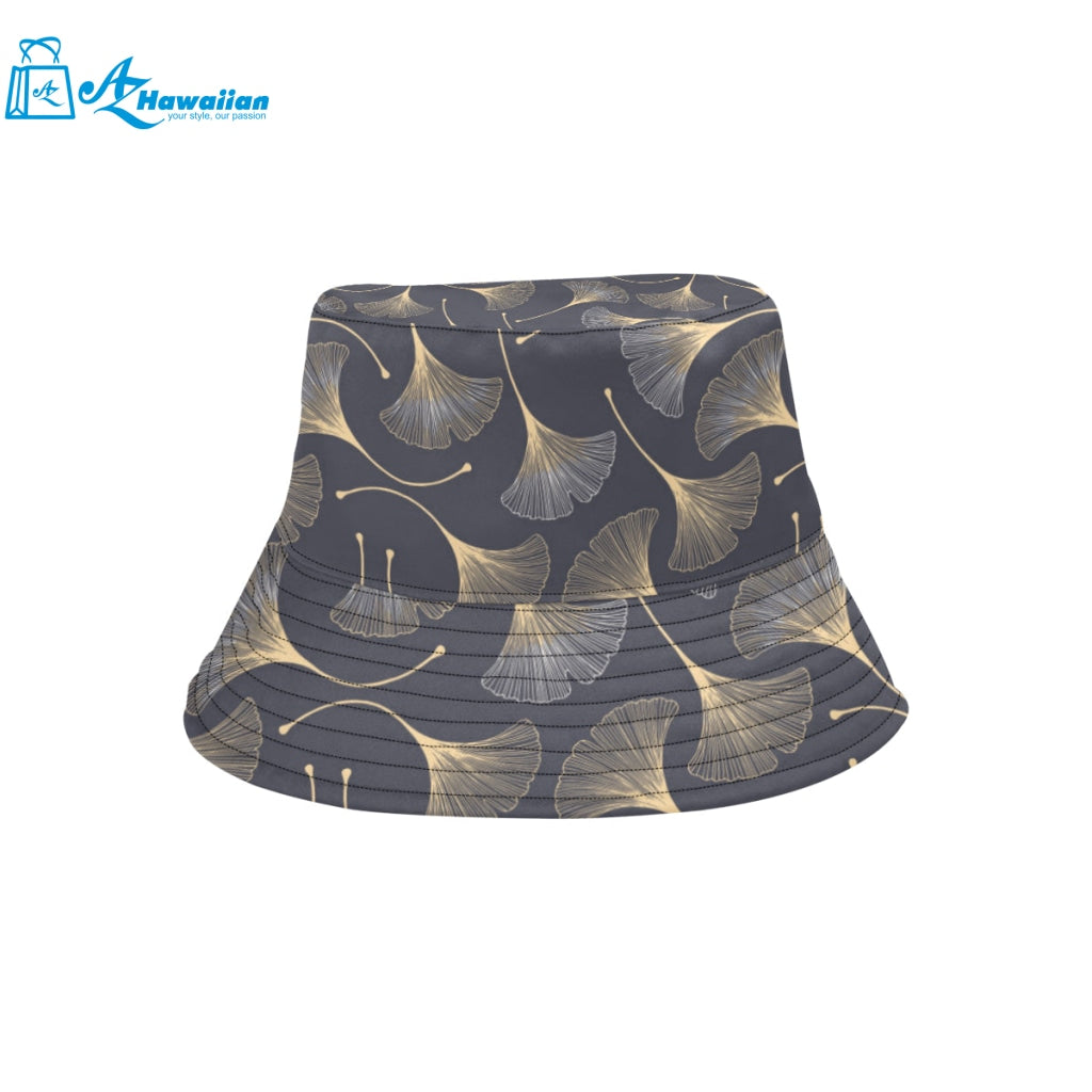 Gold ginkgo leaves Unisex Bucket Hat