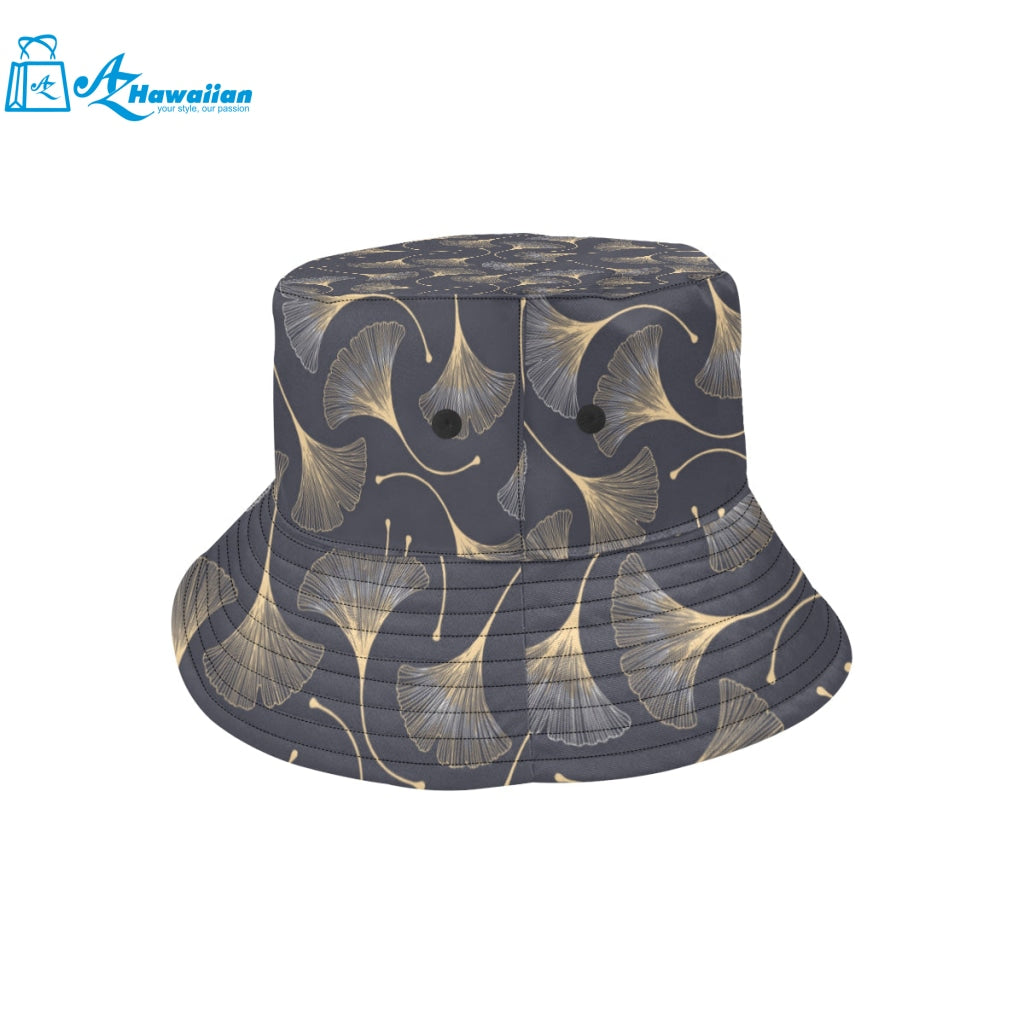 Gold ginkgo leaves Unisex Bucket Hat