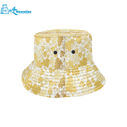 Gold grape pattern Unisex Bucket Hat