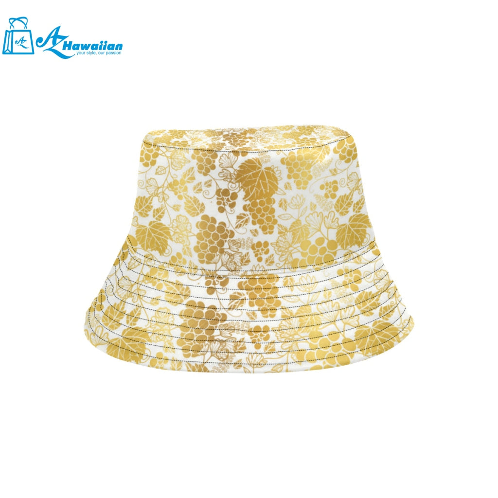 Gold grape pattern Unisex Bucket Hat