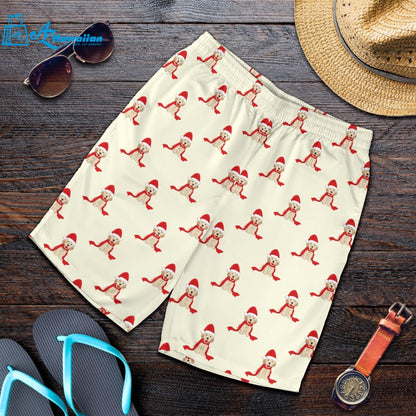 Golden Retriever Pattern Print Design 01 Men Shorts