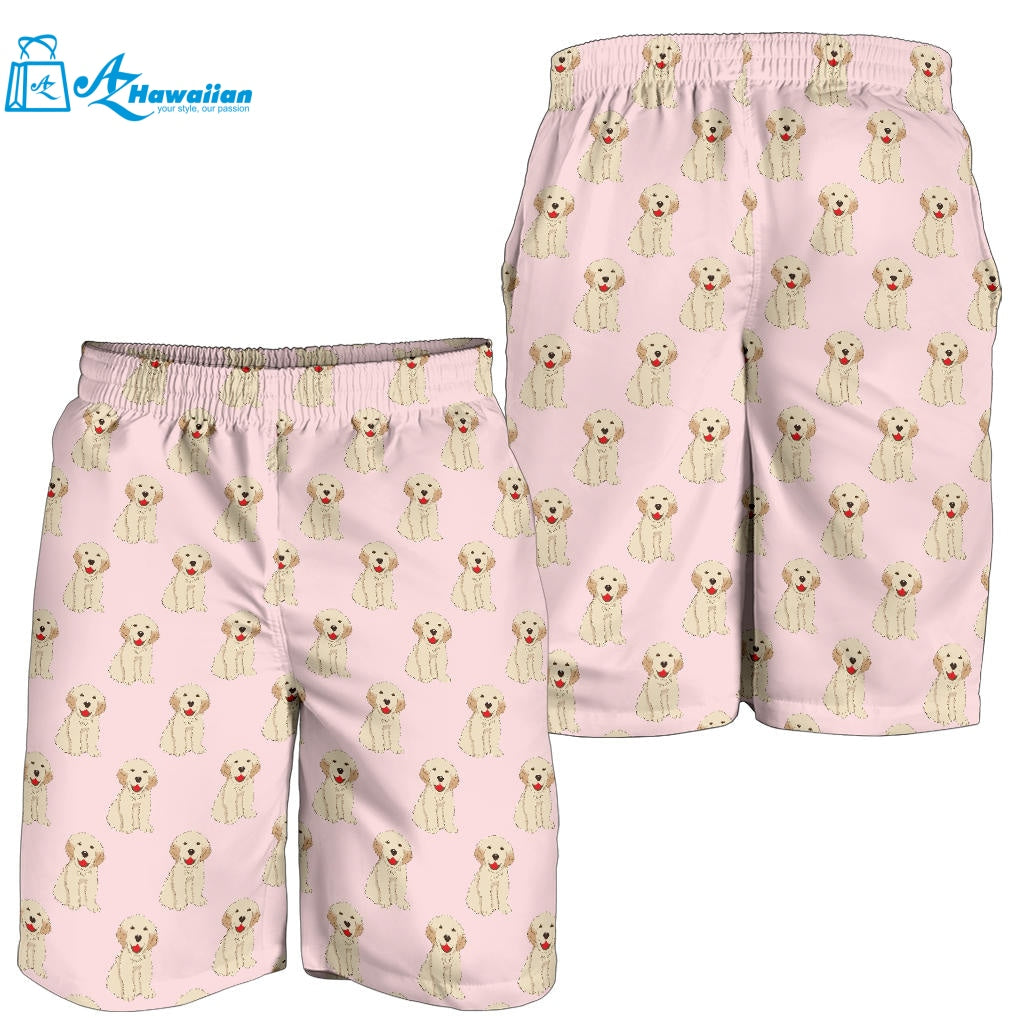 Golden Retriever Pattern Print Design 02 Men Shorts