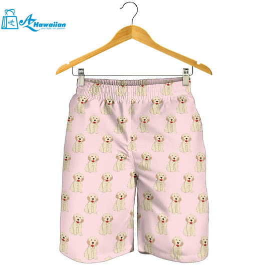 Golden Retriever Pattern Print Design 02 Men Shorts