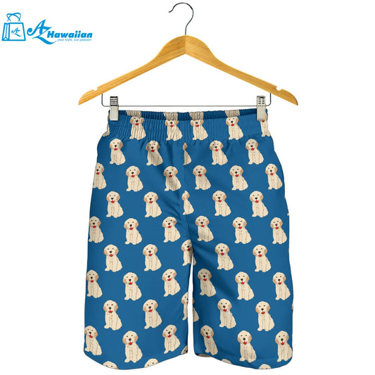 Golden Retriever Pattern Print Design 03 Men Shorts