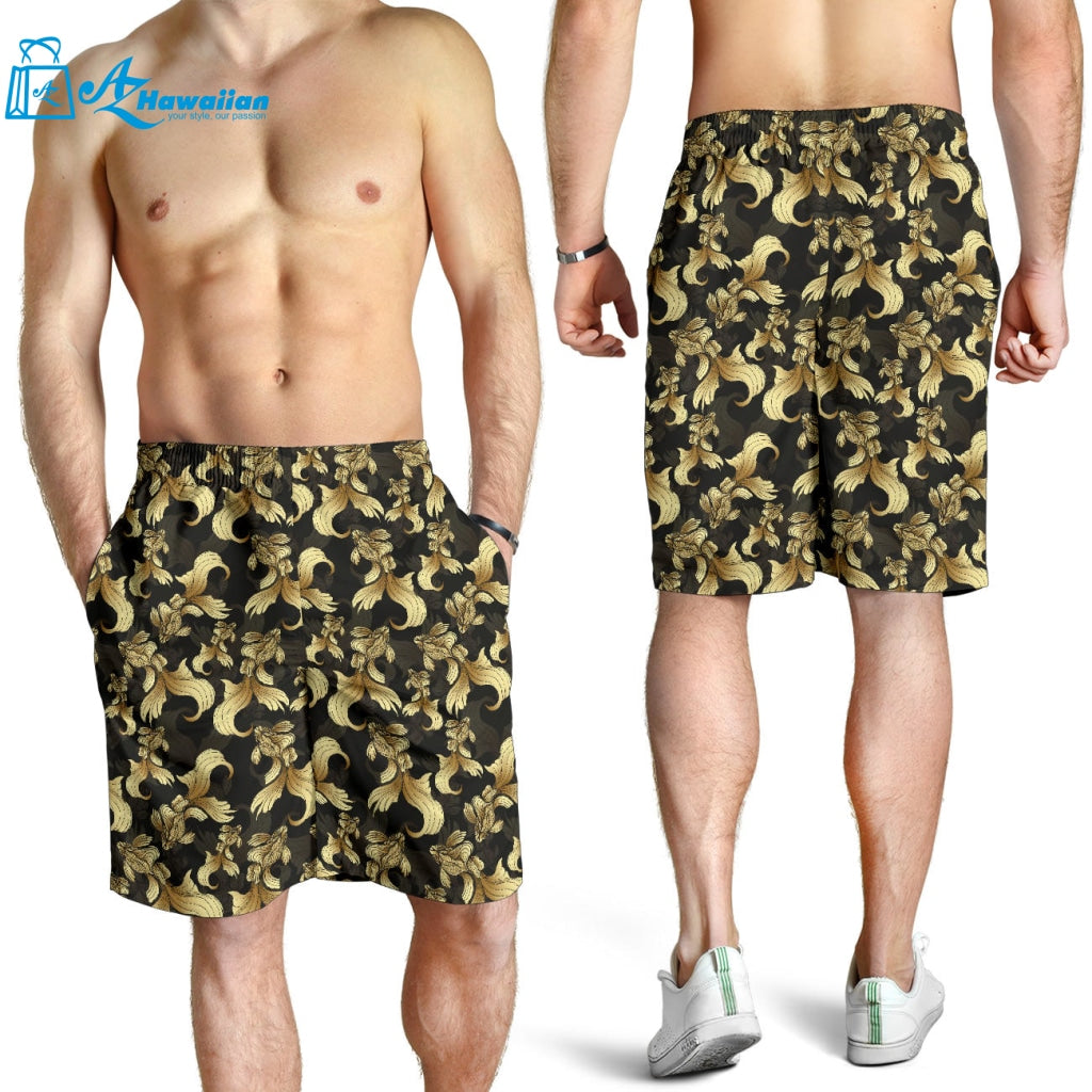 Goldfish Pattern Print Design 01 Men Shorts