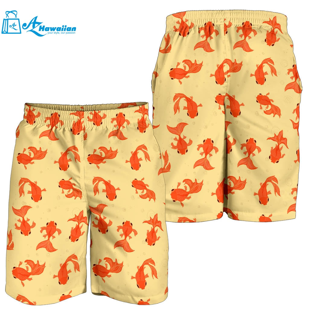 Goldfish Pattern Print Design 02 Men Shorts