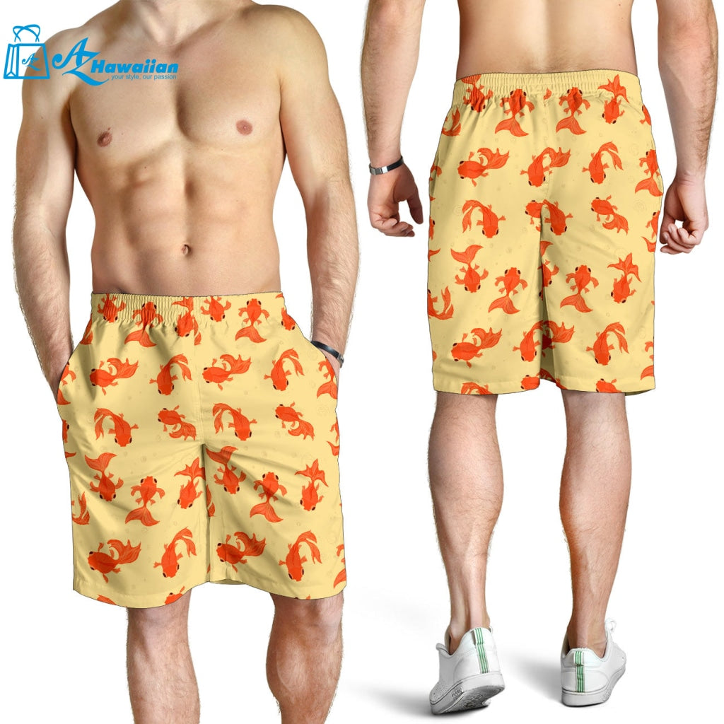 Goldfish Pattern Print Design 02 Men Shorts