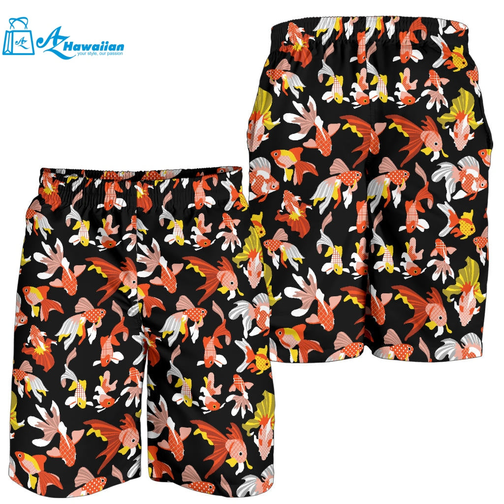 Goldfish Pattern Print Design 03 Men Shorts