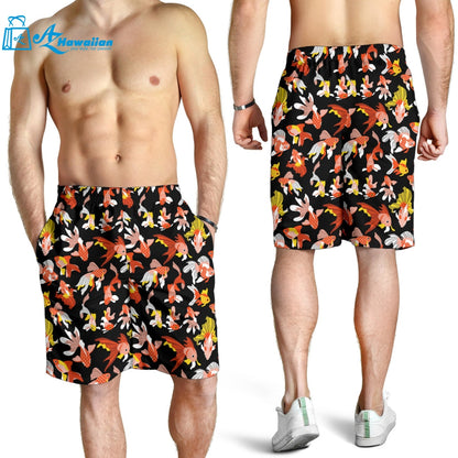 Goldfish Pattern Print Design 03 Men Shorts