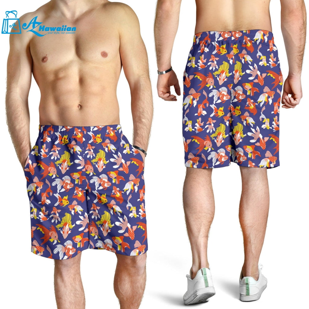 Goldfish Pattern Print Design 04 Men Shorts